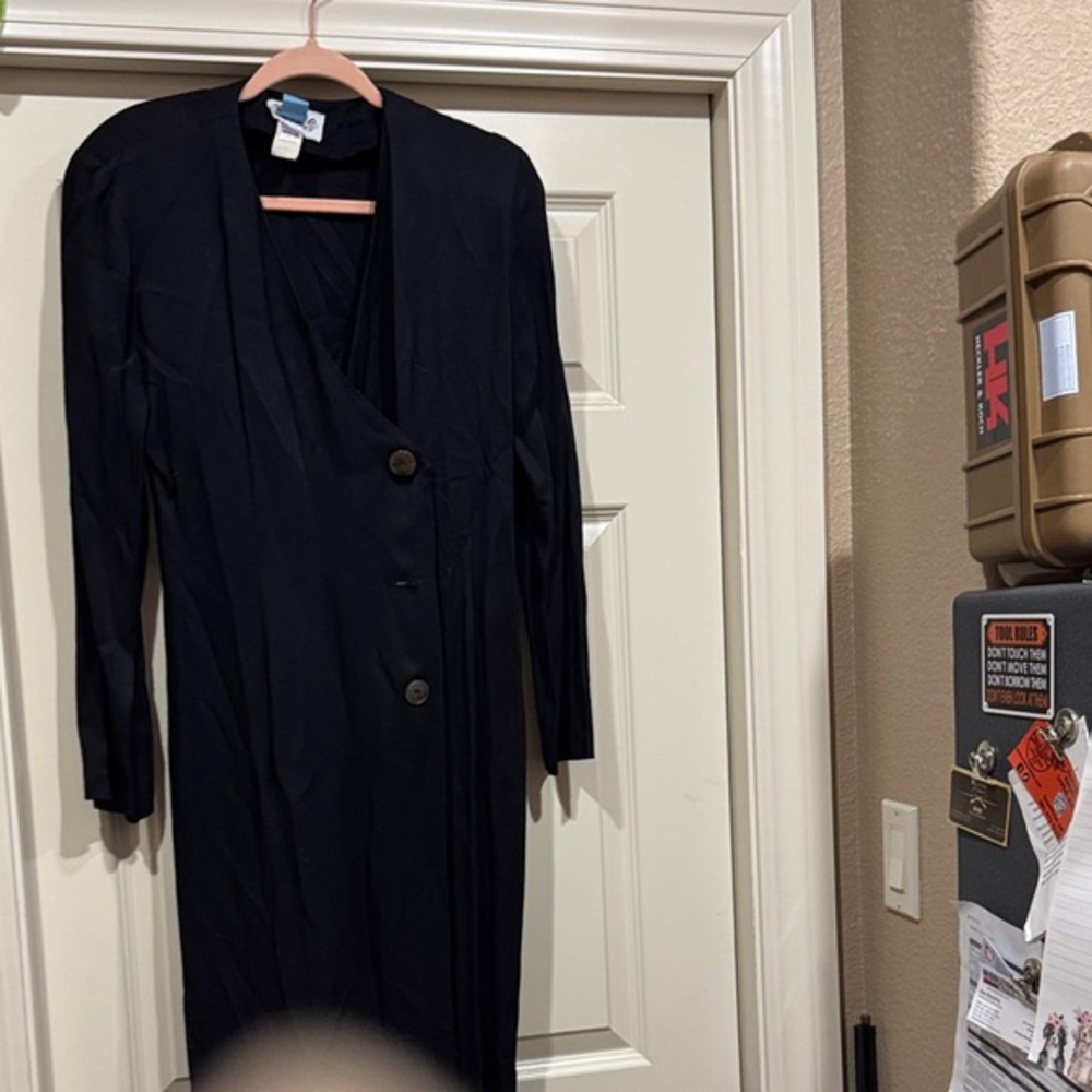 Vintage 80’s or 90’s Elegant Black Midi Dress
